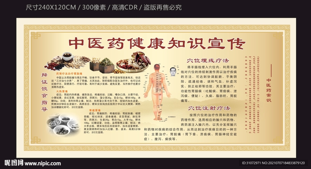 中医院健康知识宣传栏