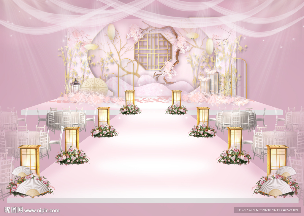 新中式婚礼效果图