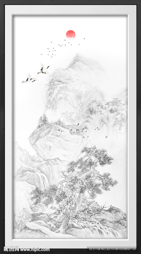 玄关山水画