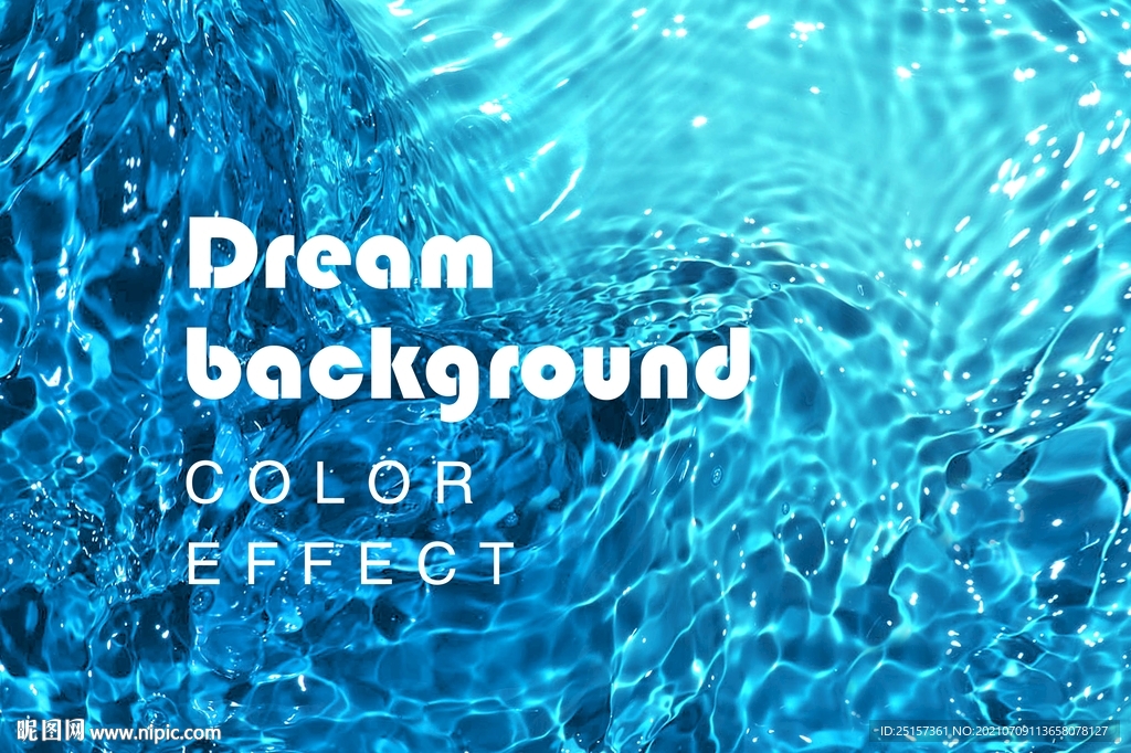 蓝色水波纹背景图片 