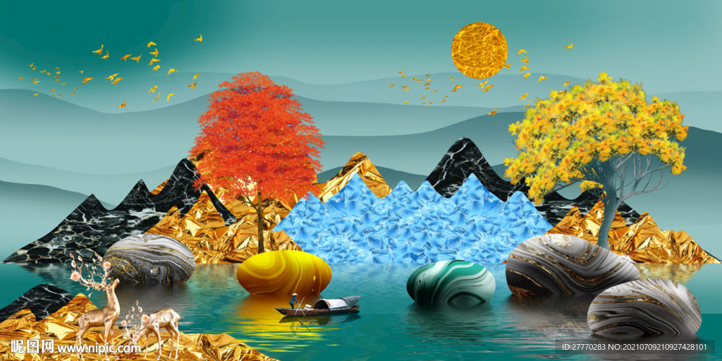 发财树麋鹿石来运转