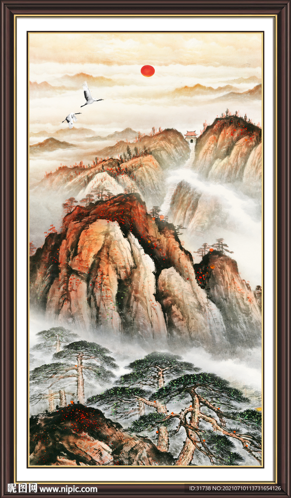 玄关山水画 