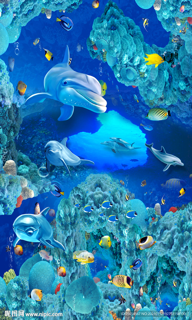 热带鱼3D立体地板