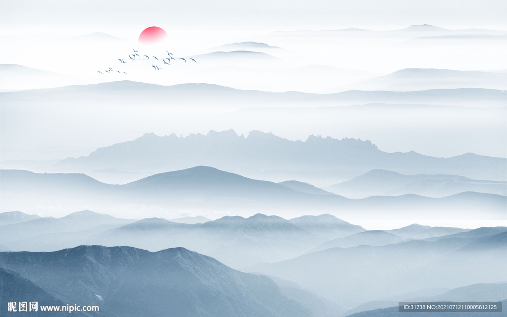 新中式山水画