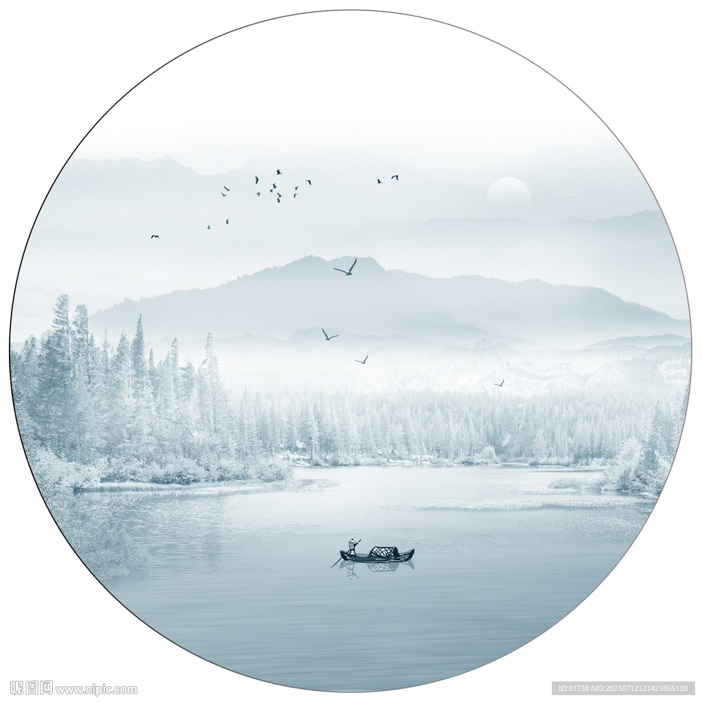 新中式山水画