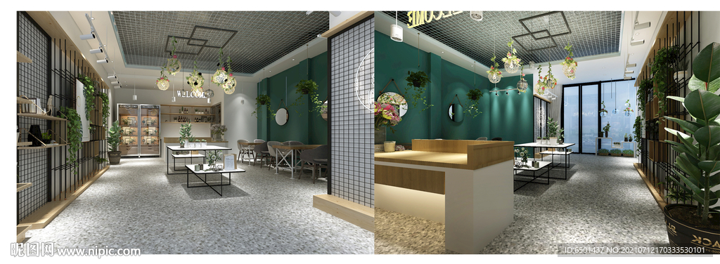 花店模型  花店3d模型   