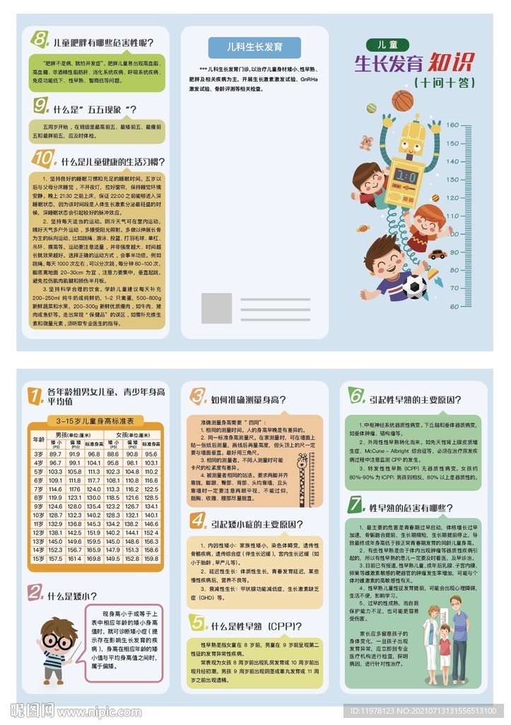 儿童生长发育科普知识