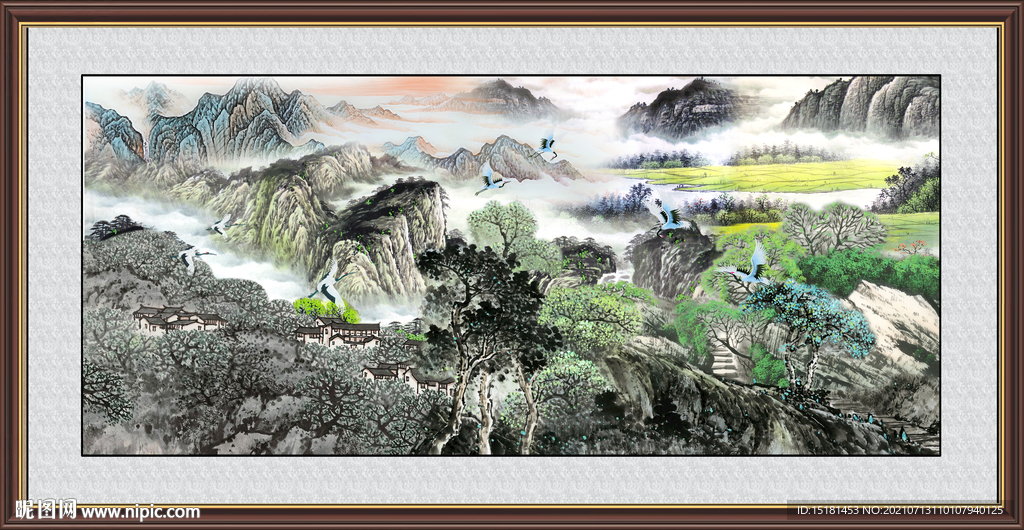 巨幅山水画 