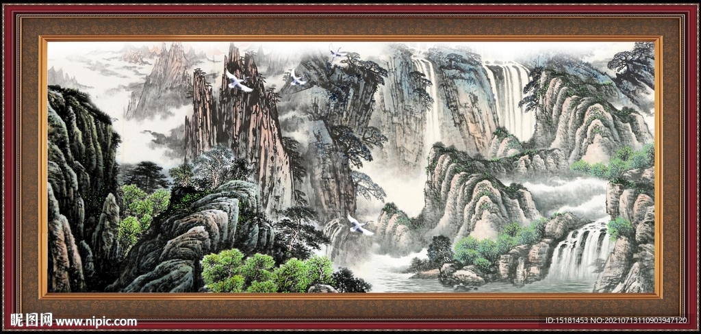 巨幅山水画 