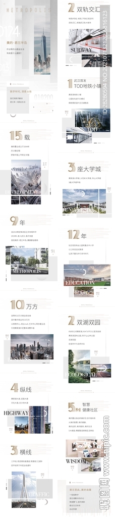 地产都会生活海报长图