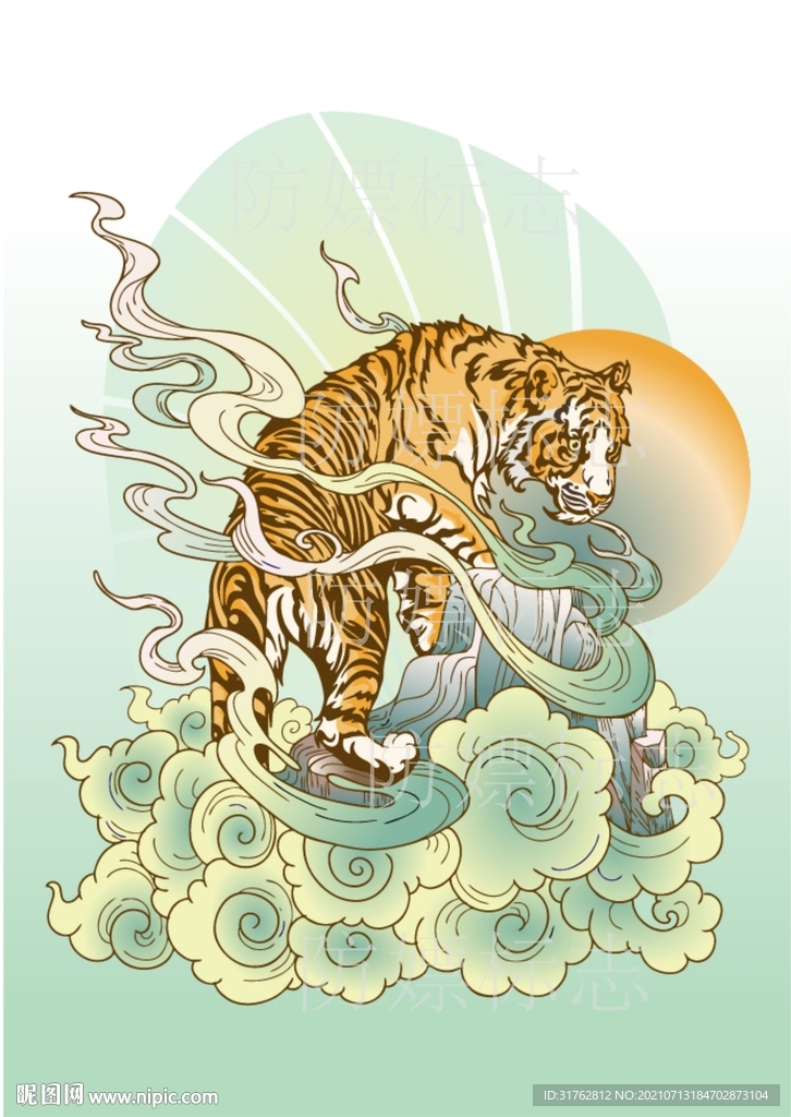 大牌印花