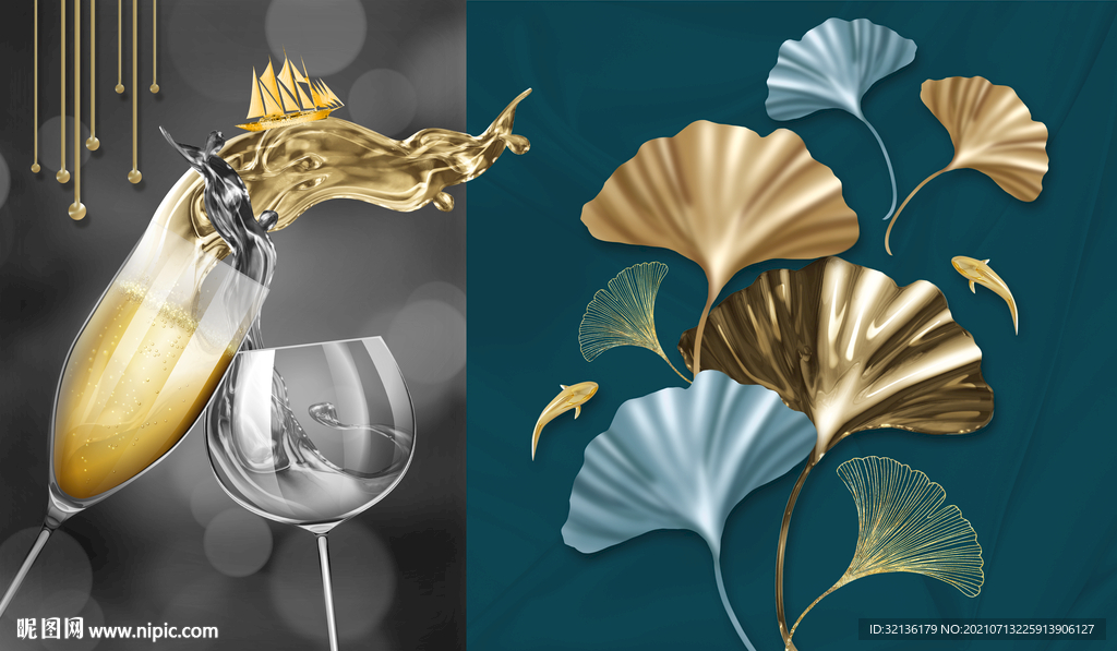 轻奢餐厅装饰画