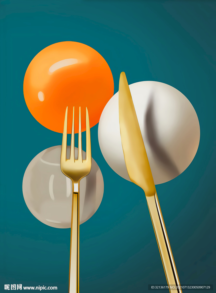 现代轻奢餐厅装饰画