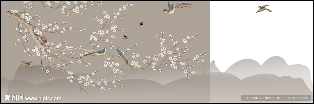 新中式花鸟装饰画