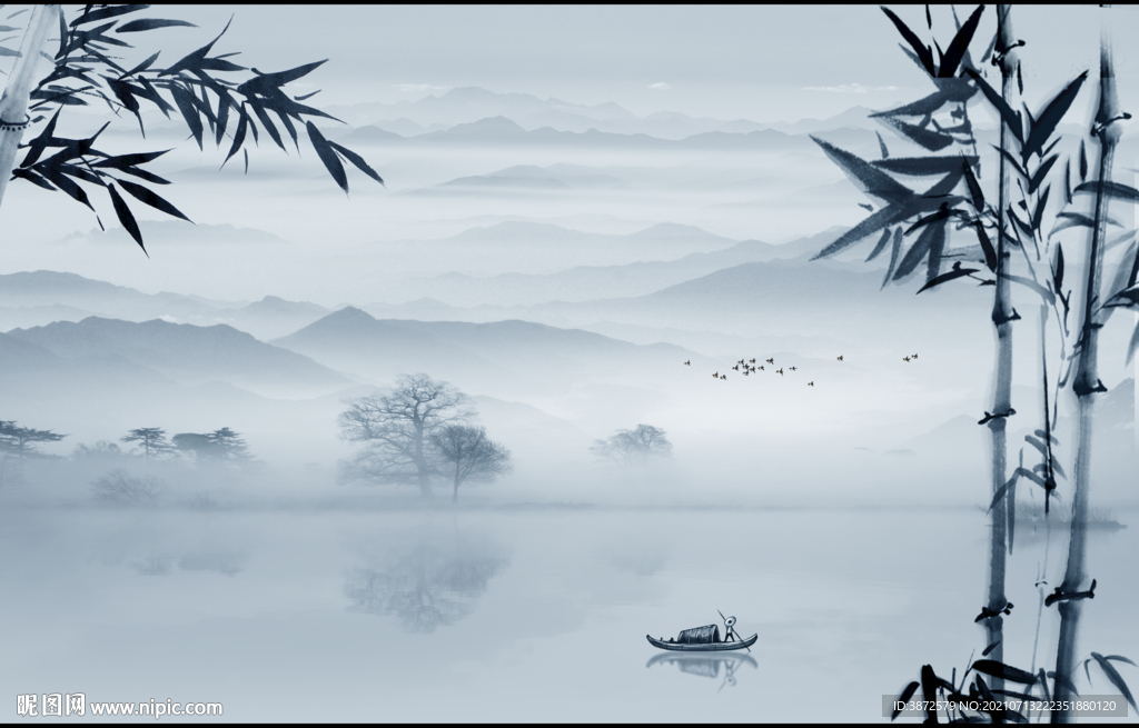 新中式山水画