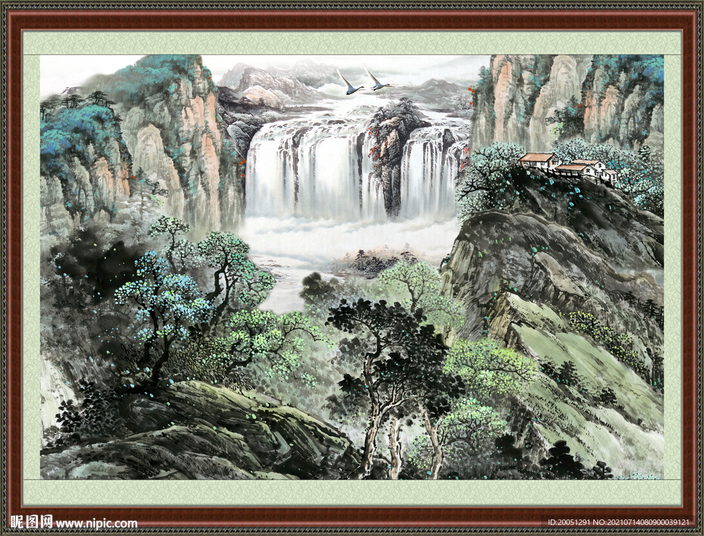 巨幅山水画 
