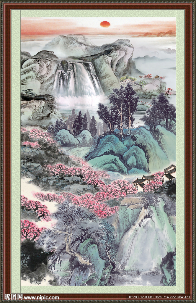 巨幅山水画 