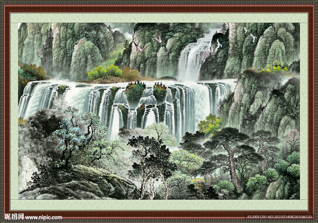 巨幅山水画 