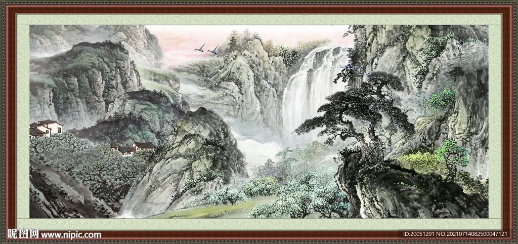 巨幅山水画 