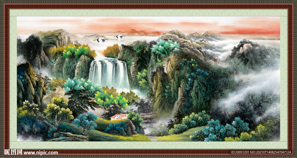 巨幅山水画