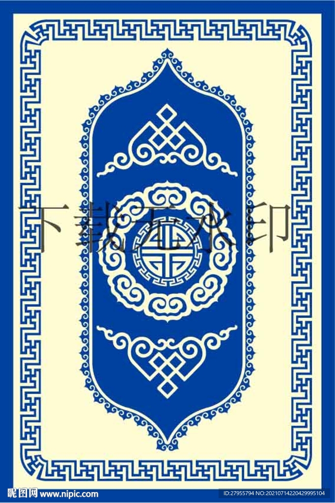 蒙古族矢量展板