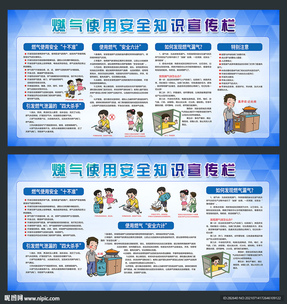 燃气使用安全知识宣传栏