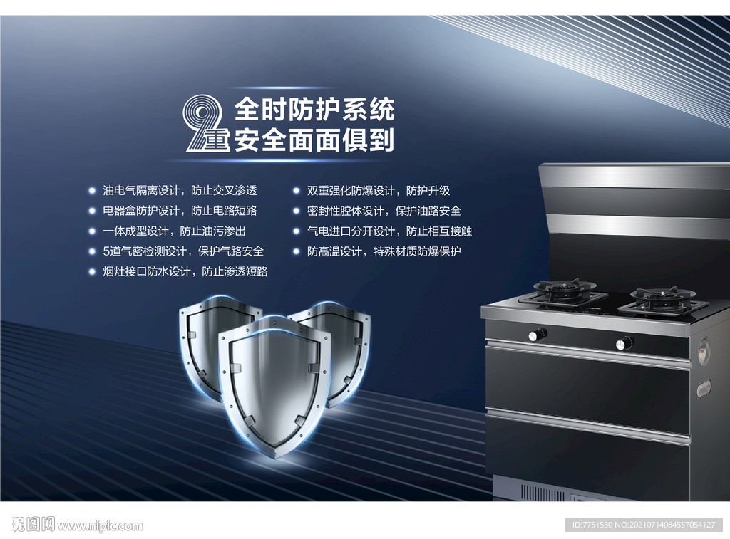 集成灶安全展板