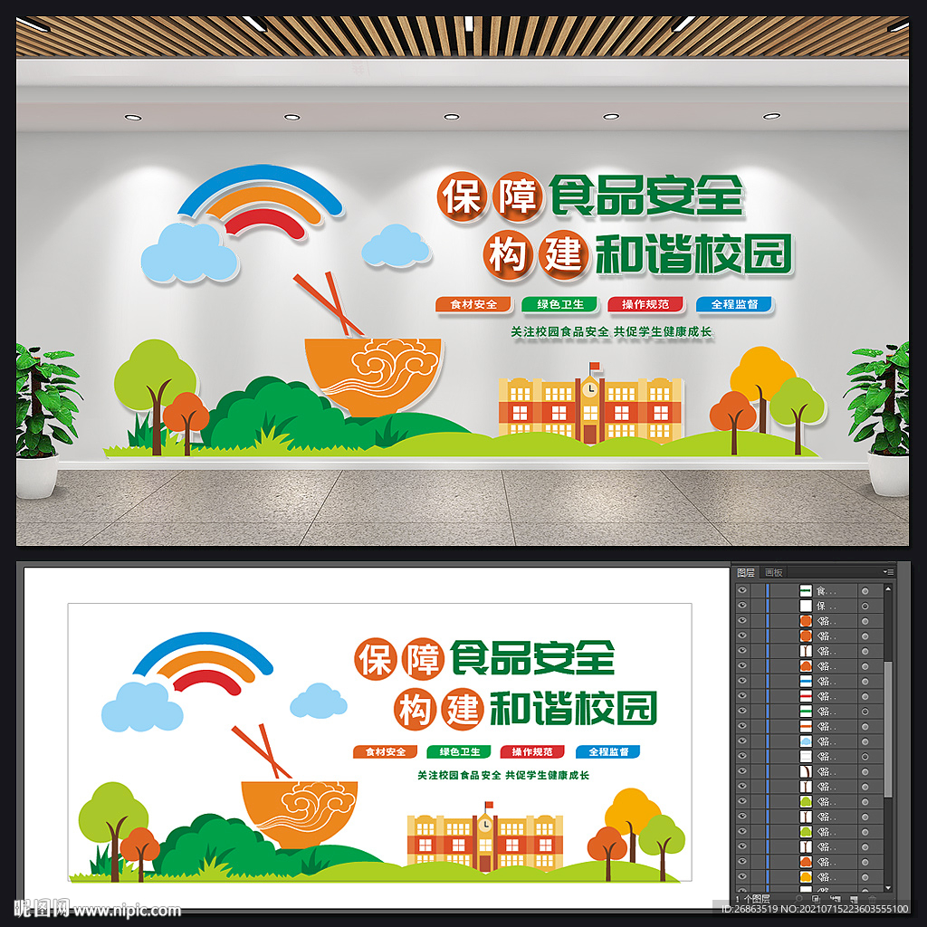 校园食品安全文化墙
