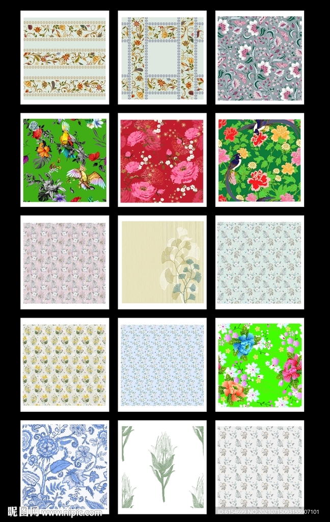 民族花卉元素
