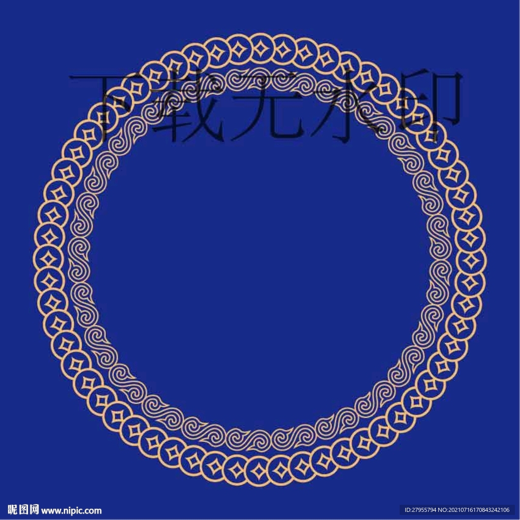 传统中式矢量花纹