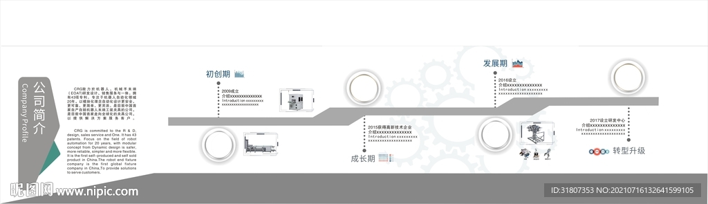 公司大厅企业历程