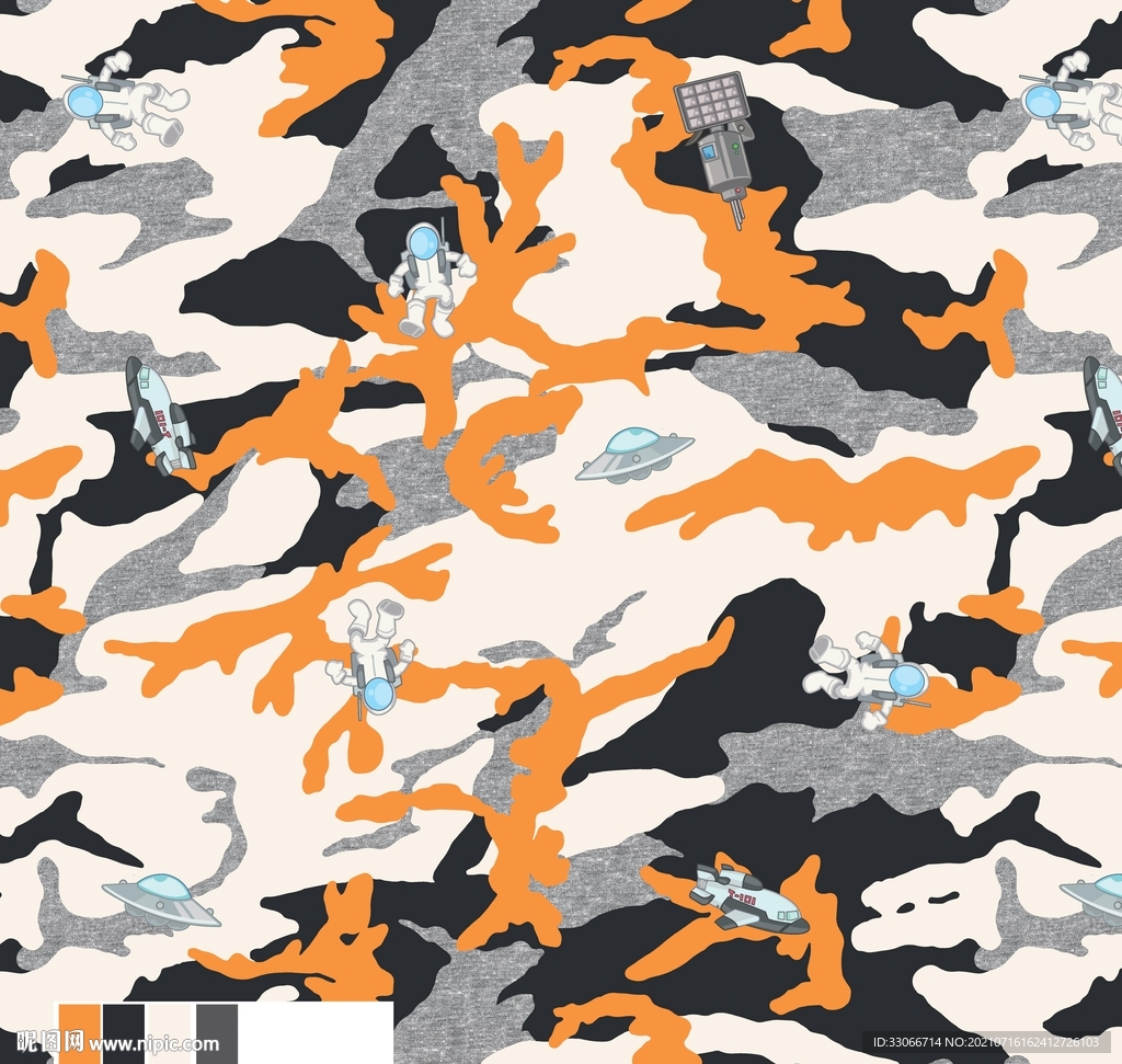 泥点 迷彩 卡通 太空 
