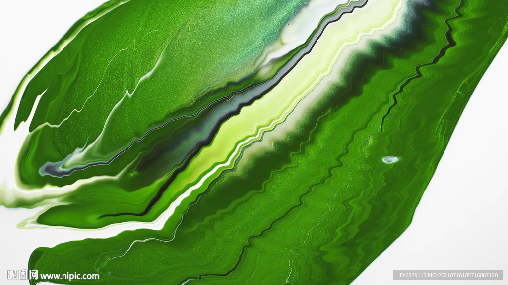 绿色流体背景