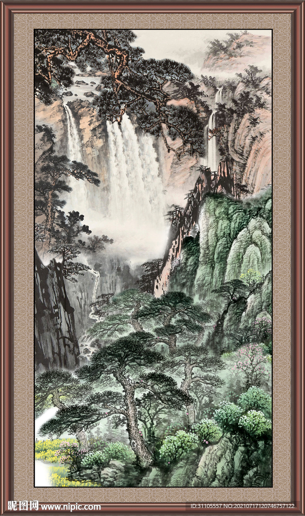 巨幅国画山水