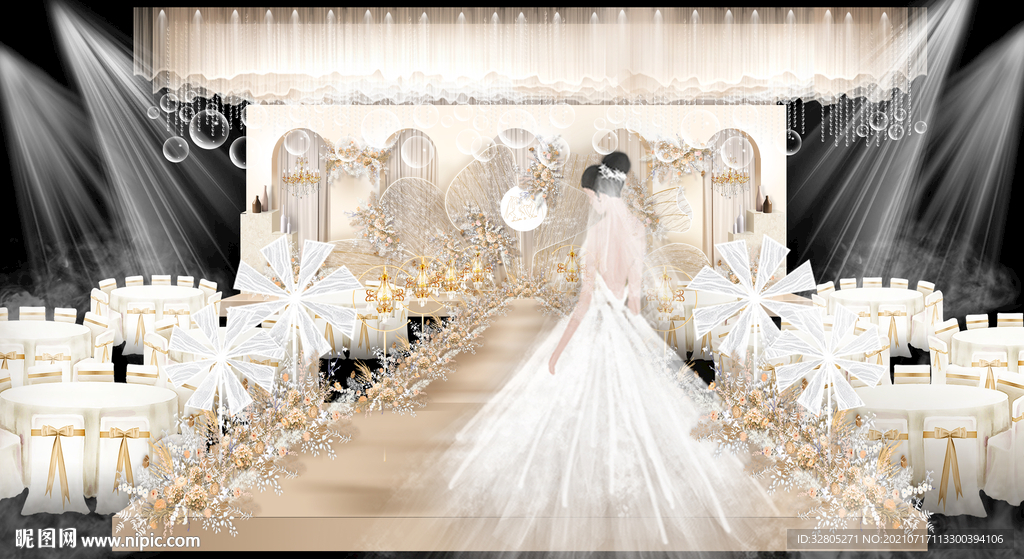 香槟色婚礼香槟色婚礼效果图