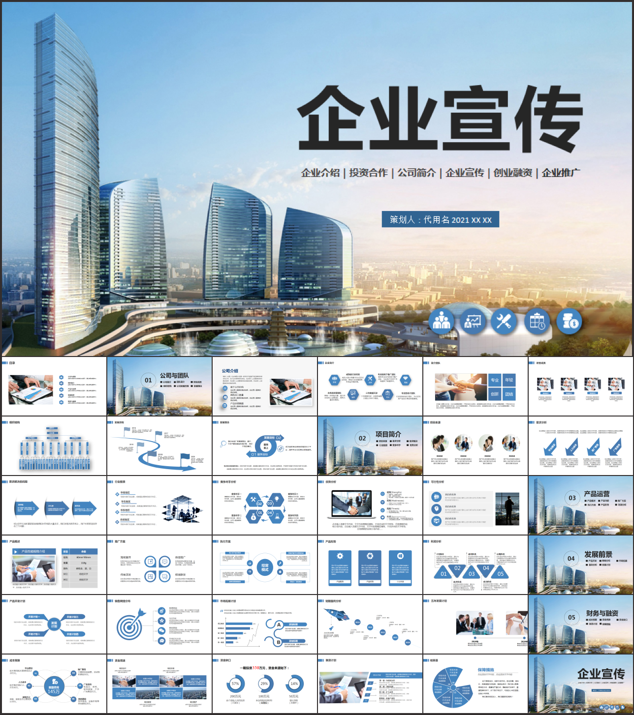 商务会议汇报项目介绍PPT