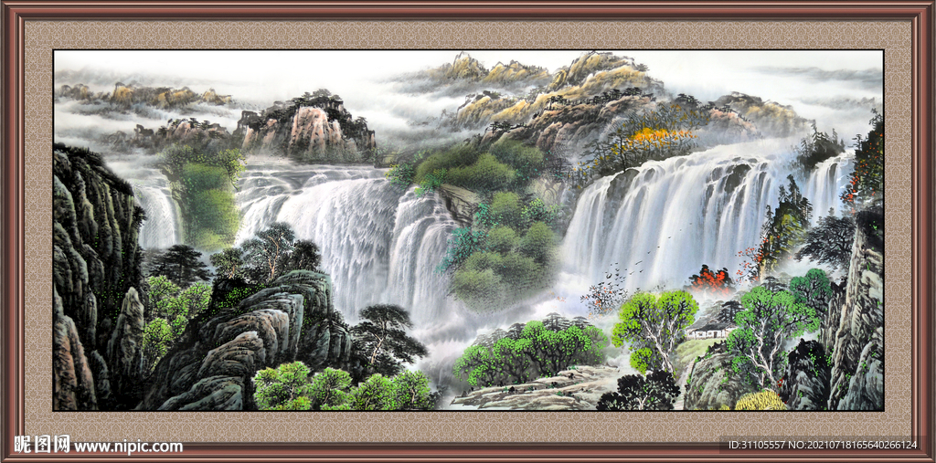 巨幅国画山水