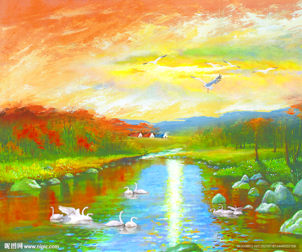 油画风景