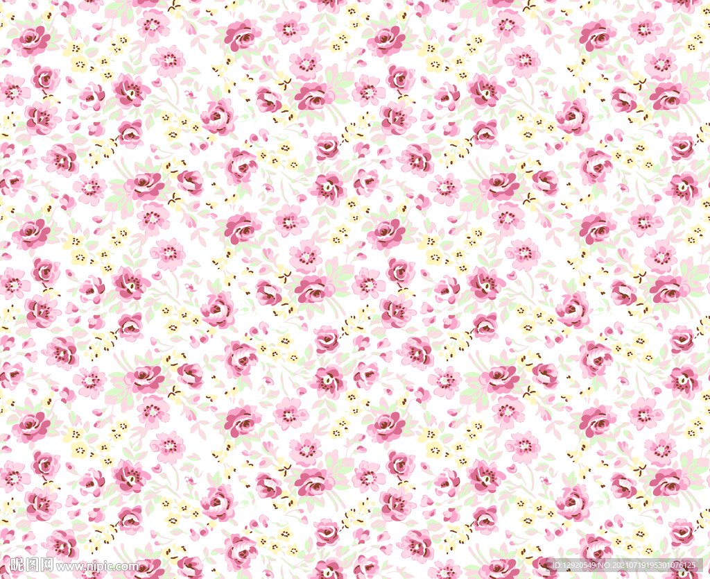 小碎花花朵小花乱花
