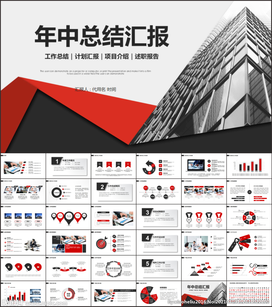 年中总结PPT