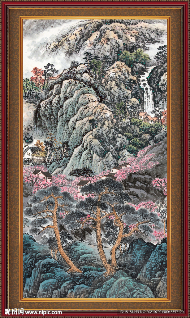 中国画山水 