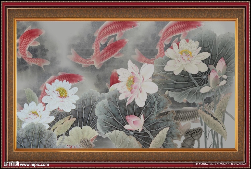 水墨荷花 