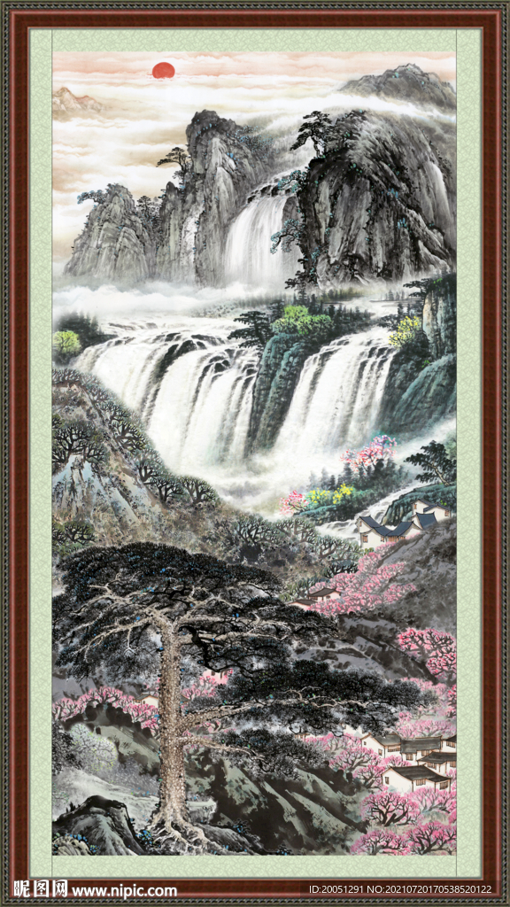 竖幅风景