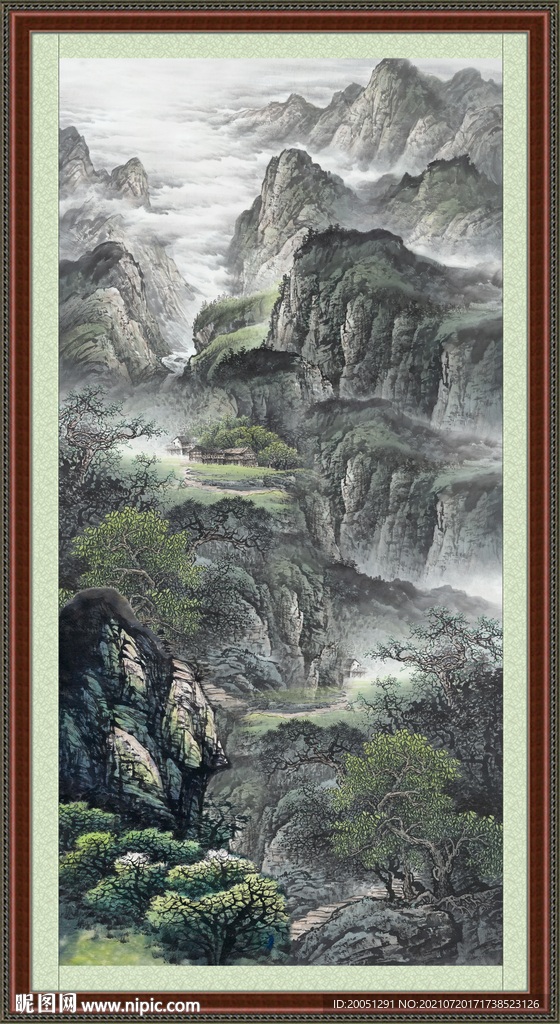 装饰山水画