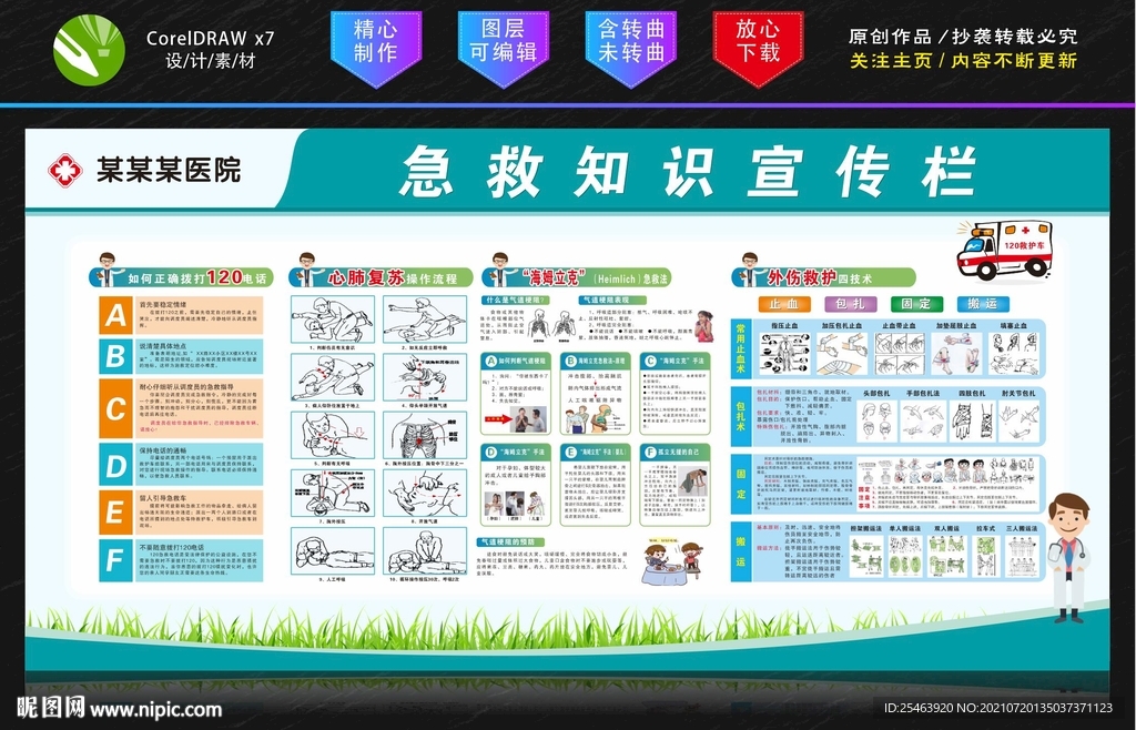 急救知识宣传栏