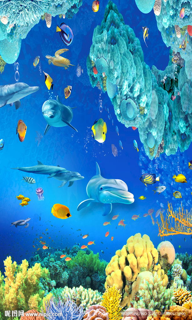 梦幻海底地画