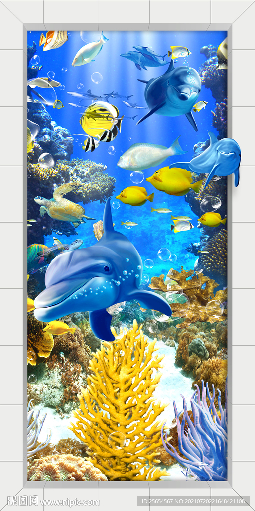 海底世界海豚玄关