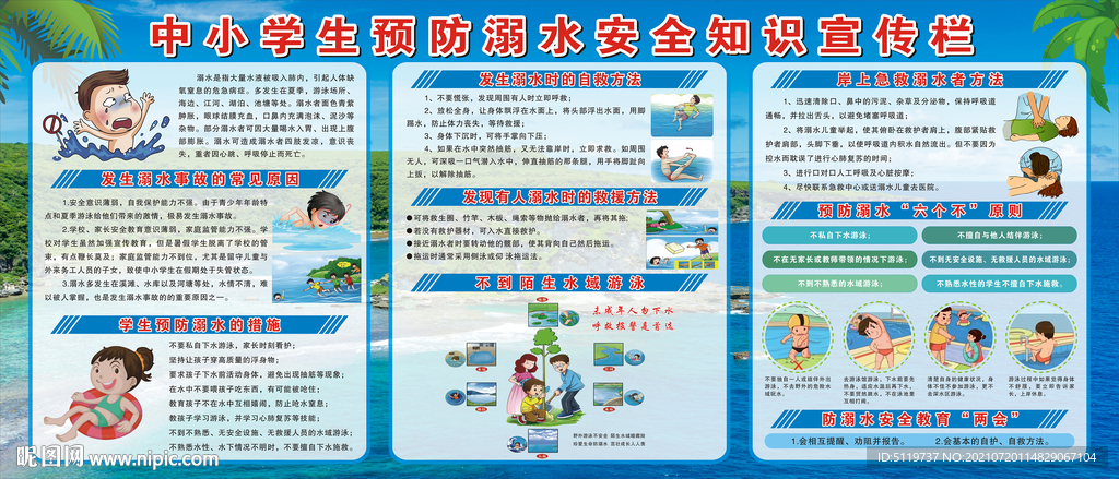 中小学生预防溺水宣传栏