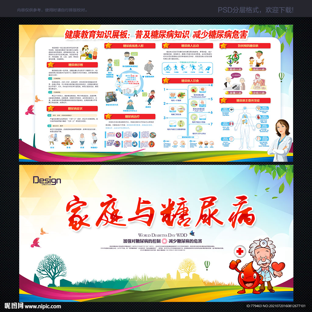 糖尿病预防知识宣传栏