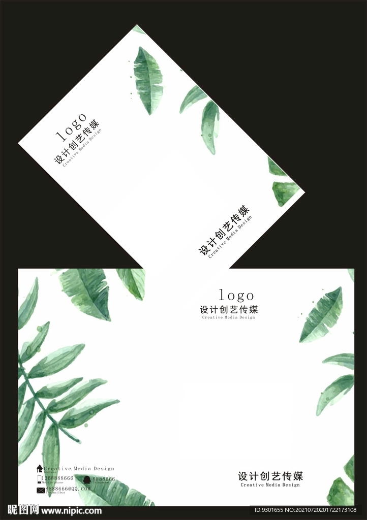 白色树叶封面